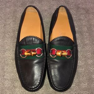 Bamboo leather loafers